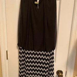 Beautiful Black & Silver Cocktail Dress